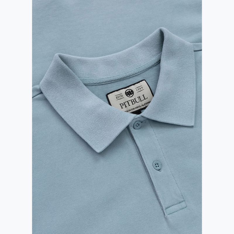 Tricou polo pentru bărbați Pitbull Washed Polo washed blue 3