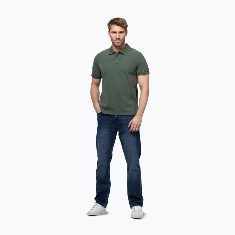 Tricou polo pentru bărbați Pitbull Washed Polo sage green 2