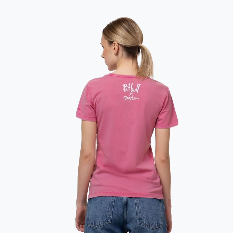 Tricou pentru bărbați Pitbull Doubletrouble washed pink 3
