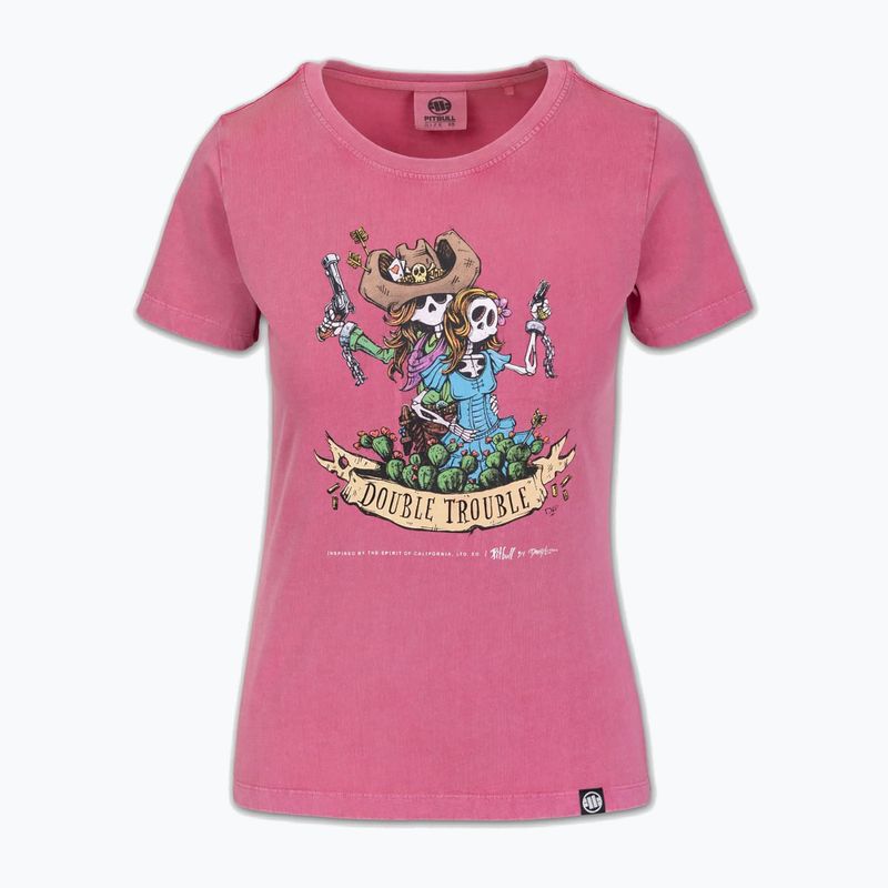 Tricou pentru bărbați Pitbull Doubletrouble washed pink
