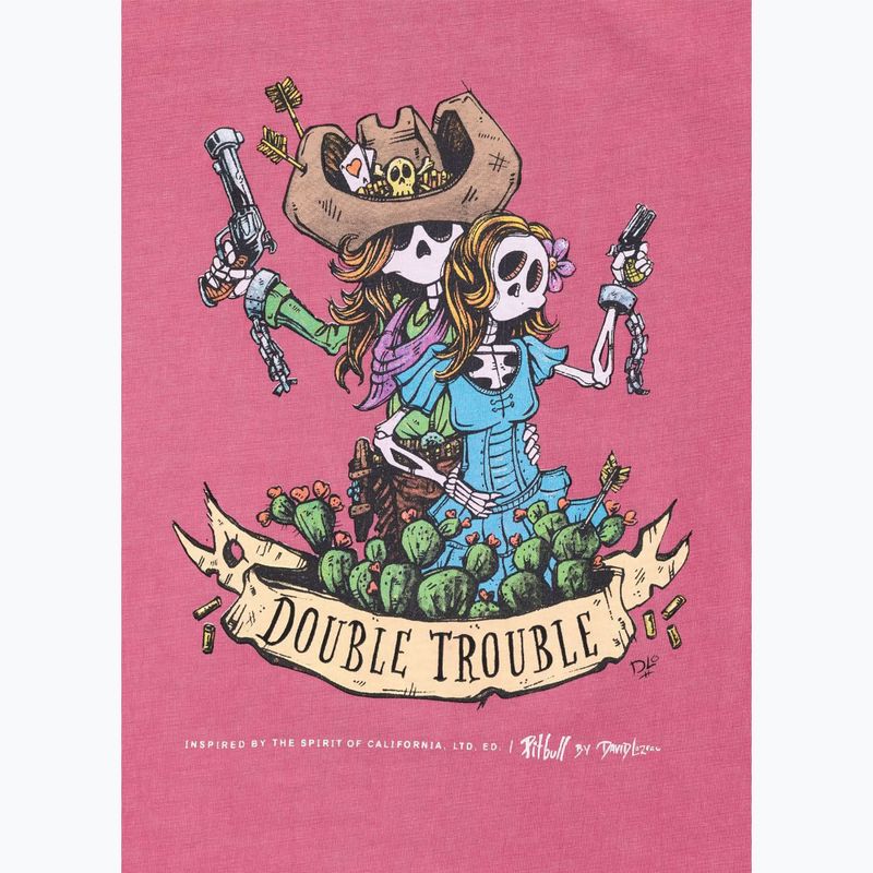 Tricou pentru bărbați Pitbull Doubletrouble washed pink 4