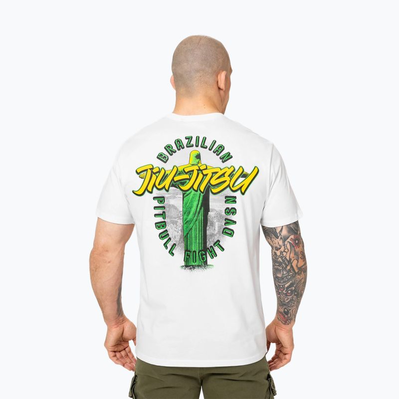 Tricou pentru bărbați Pitbull BJJ FIGHT DVSN white 3