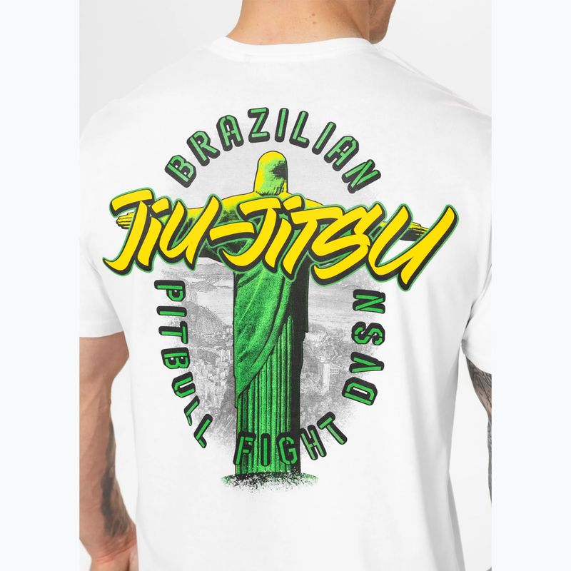 Tricou pentru bărbați Pitbull BJJ FIGHT DVSN white 4