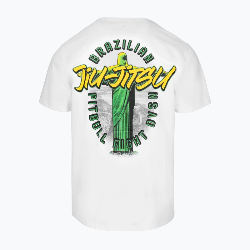 Pitbull BJJ FIGHT DVSN bărbați tricou alb 2