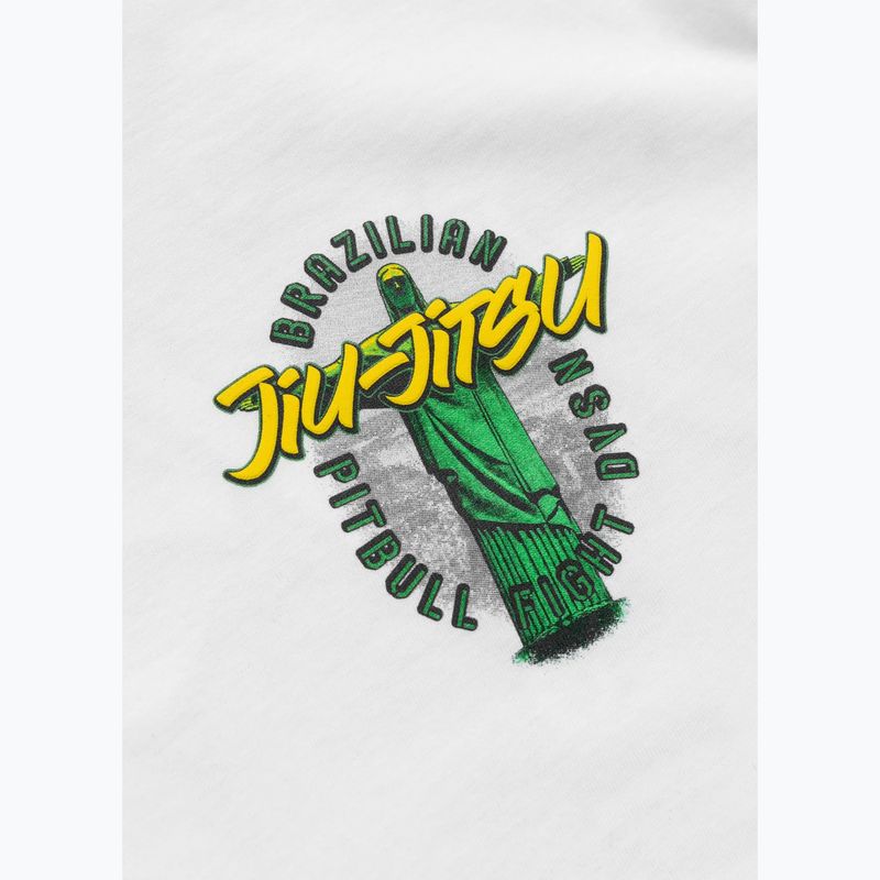 Pitbull BJJ FIGHT DVSN bărbați tricou alb 4