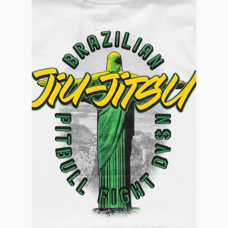 Pitbull BJJ FIGHT DVSN bărbați tricou alb 5