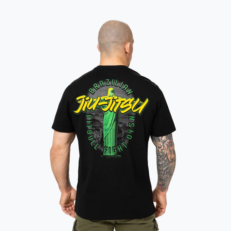 Tricou pentru bărbați Pitbull BJJ FIGHT DVSN black 3