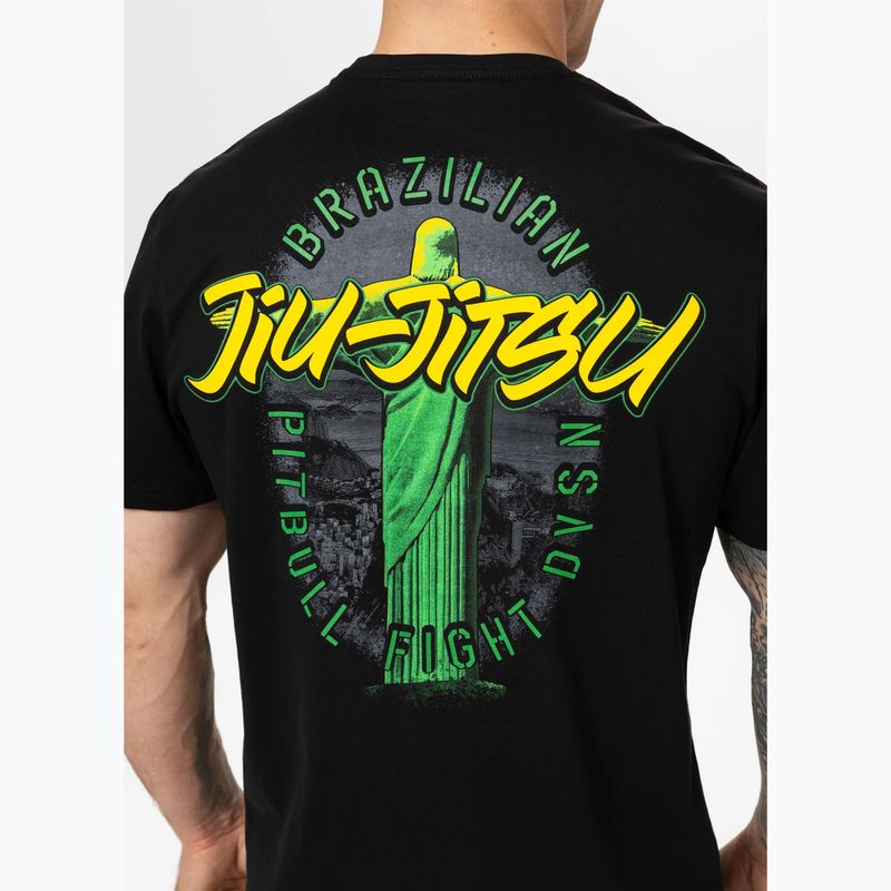 Tricou pentru bărbați Pitbull BJJ FIGHT DVSN black 4