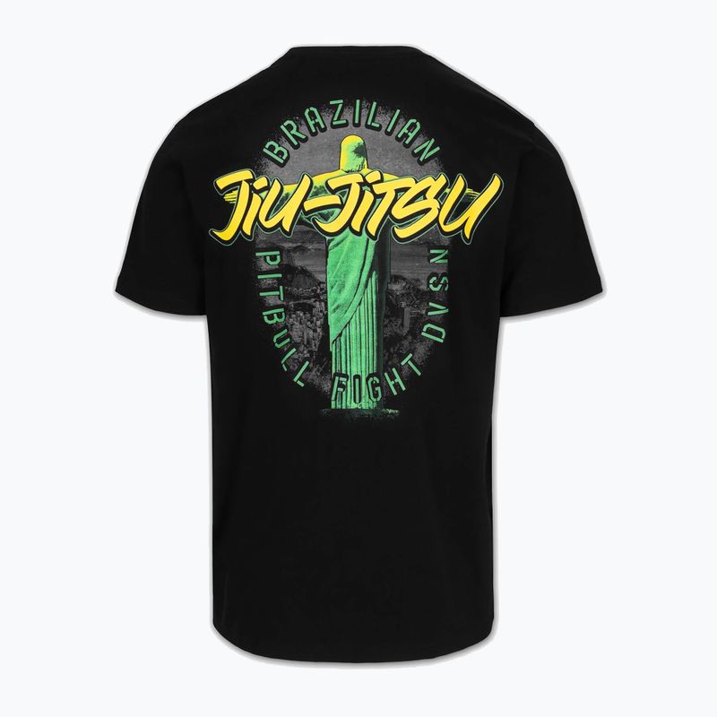 Pitbull BJJ FIGHT DVSN bărbați tricou negru 2
