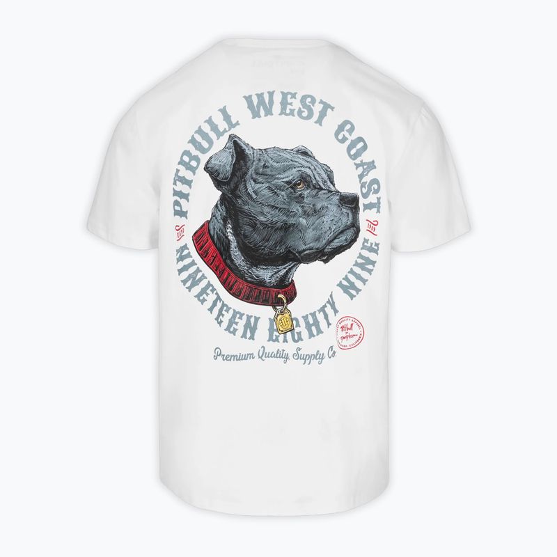 Tricou pentru bărbați Pitbull Strenght & Respect white 2