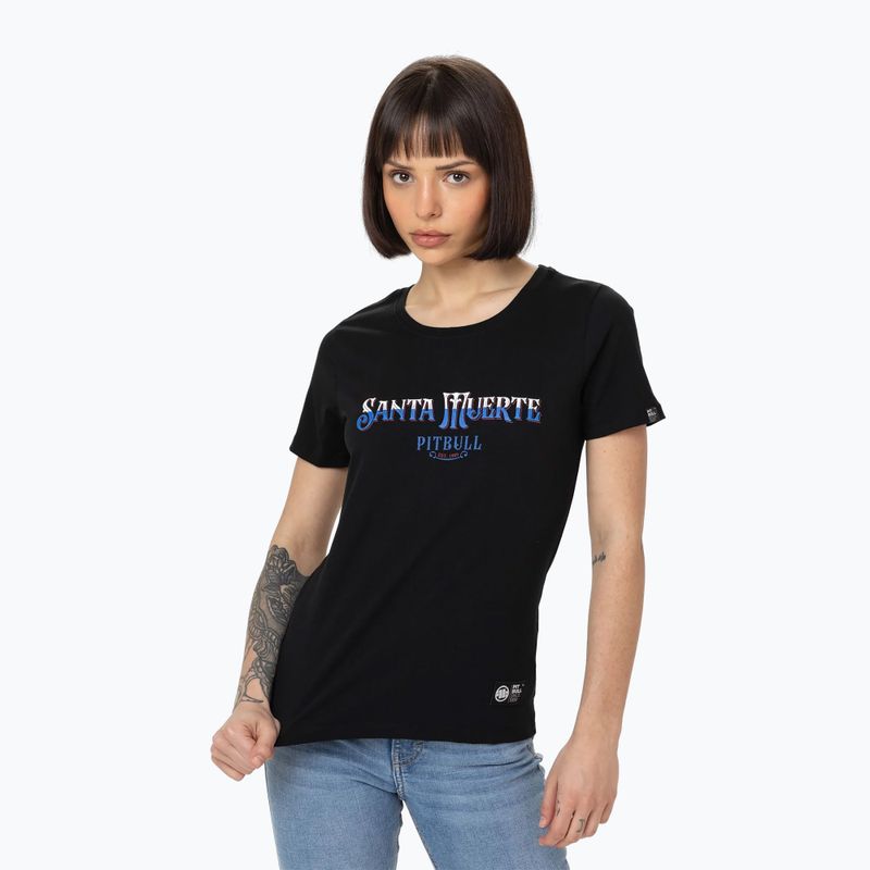 Tricou pentru femei Pitbull Santa Muerte Blue black
