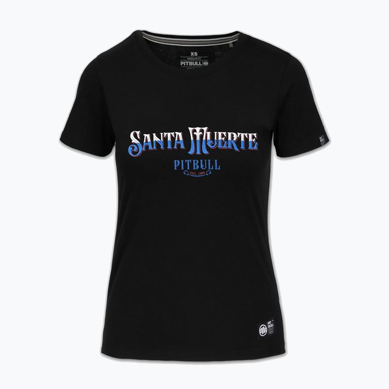 Tricou pentru femei Pitbull Santa Muerte Blue black 4