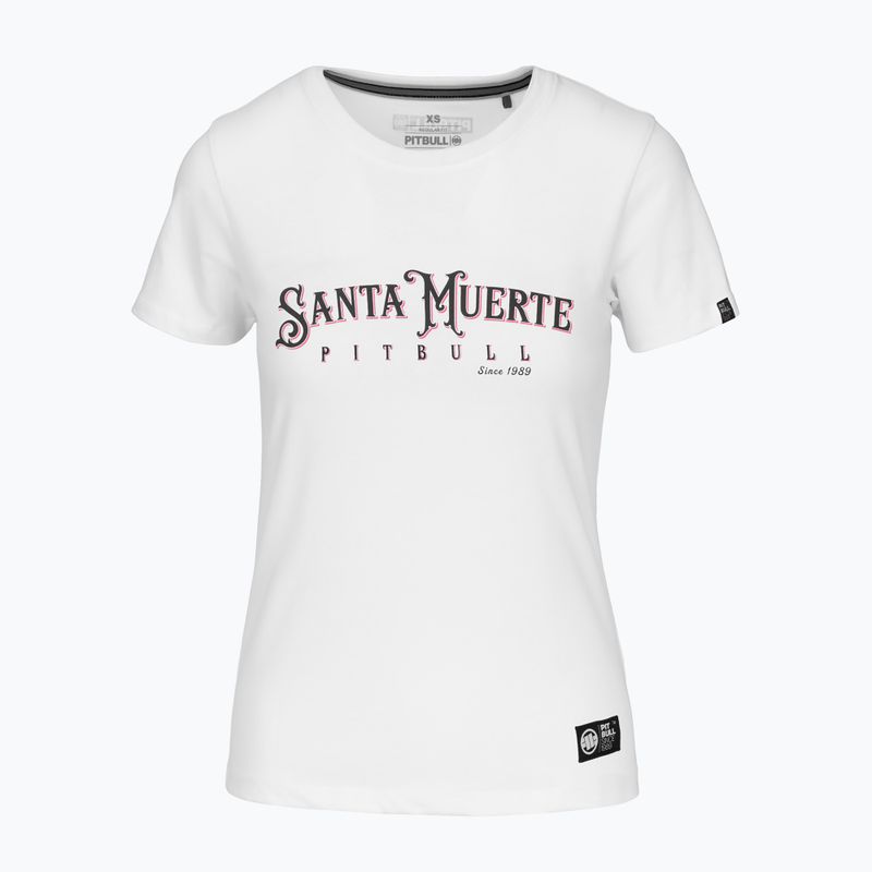 Tricou pentru femei Pitbull Santa Muerte Rose white 5
