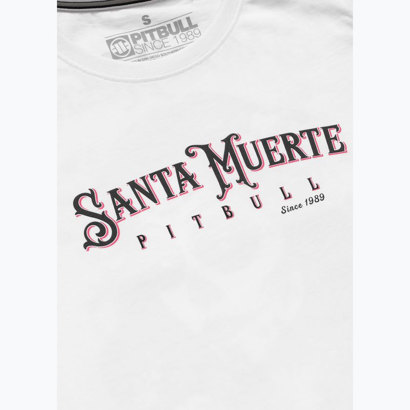 Tricou pentru femei Pitbull Santa Muerte Rose white 7