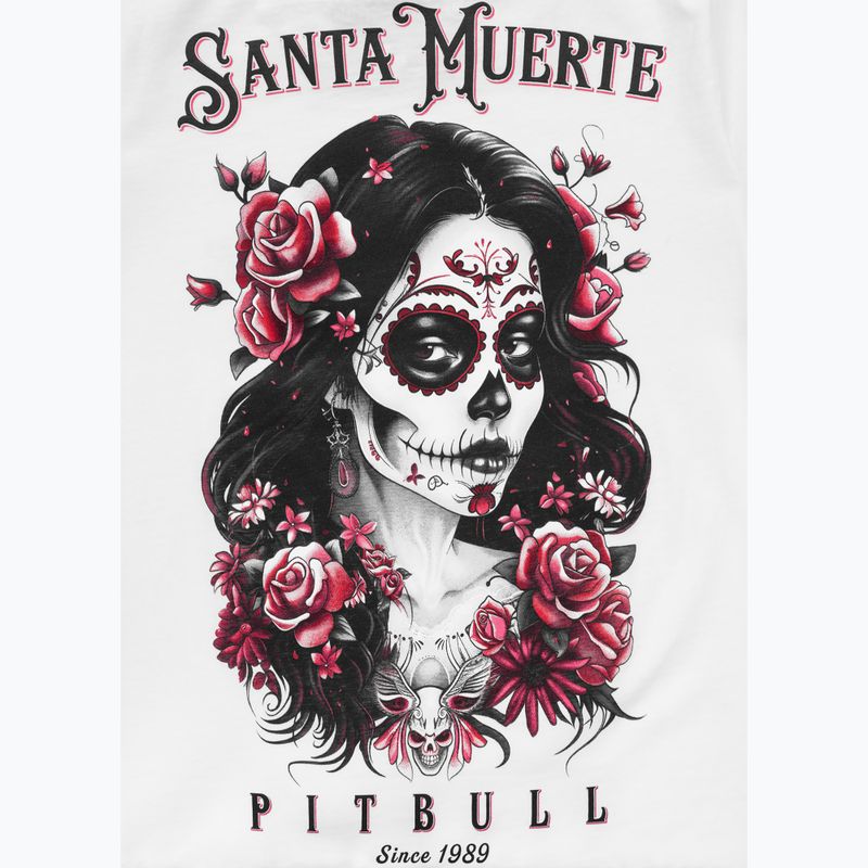 Tricou pentru femei Pitbull Santa Muerte Rose white 8