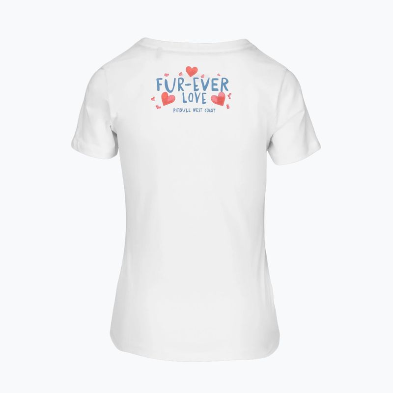 Tricou pentru femei Pitbull Fur Ever Love white 2