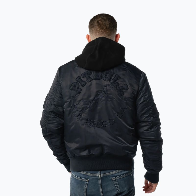 Geacă pentru bărbați Pitbull Hacket Washed Bomber dark navy 3