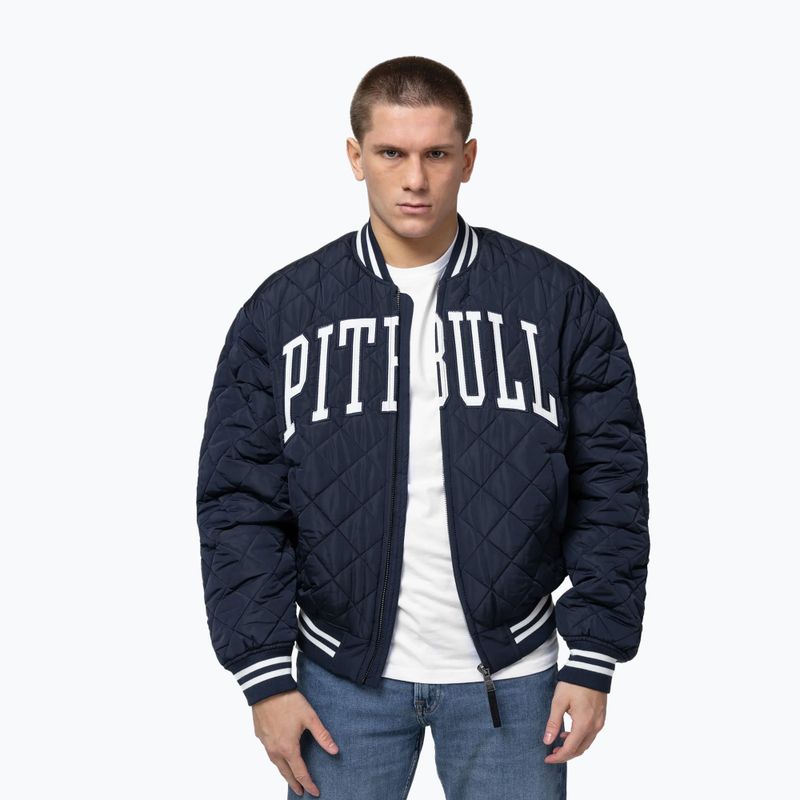 Geacă pentru bărbați Pitbull Jupiter Padded Baseball dark navy 4
