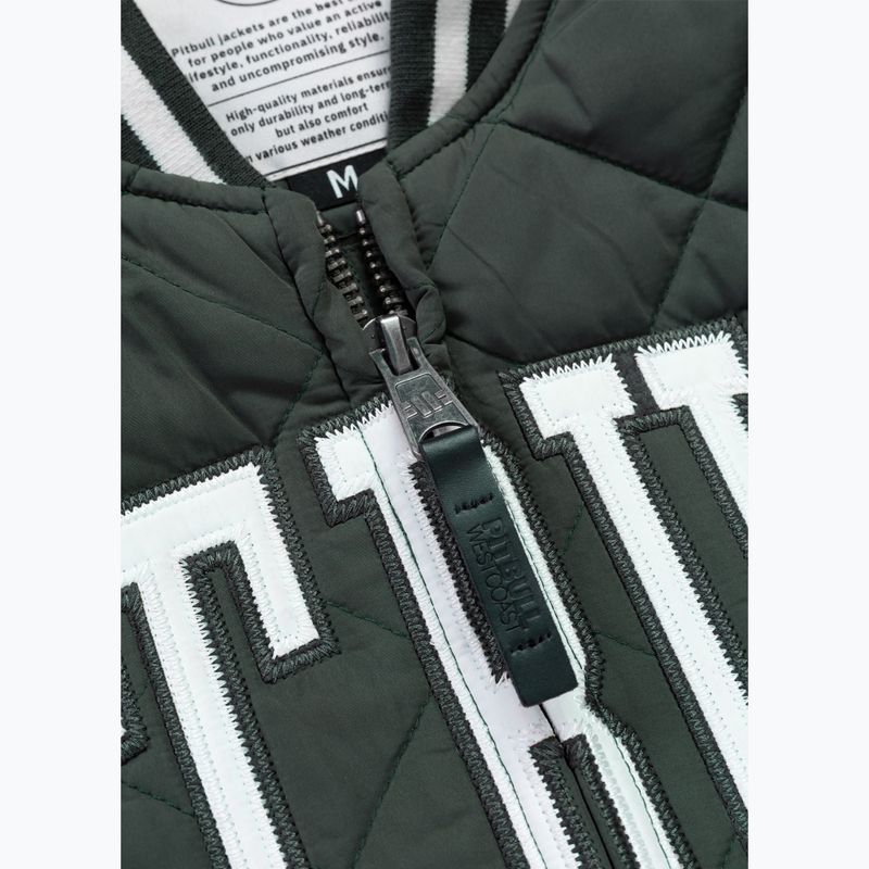 Geacă pentru bărbați Pitbull Jupiter Padded Baseball dark green 7