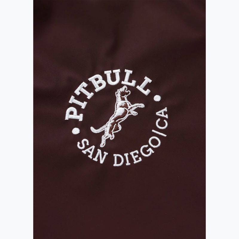 Geacă pentru bărbați Pitbull Manolito Baseball burgundy 10