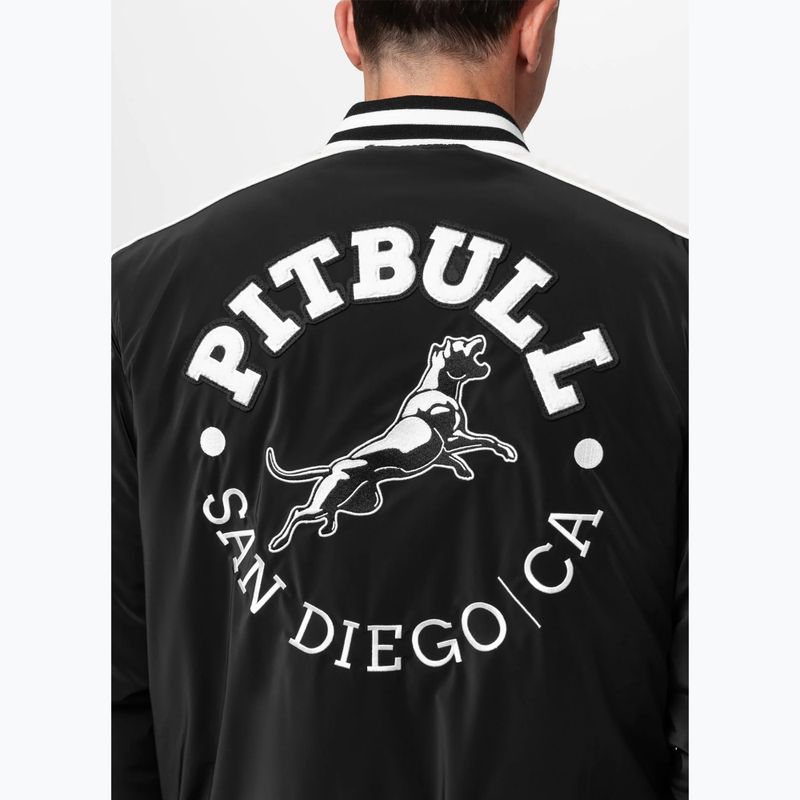 Geacă pentru bărbați Pitbull Manolito Baseball black/white 6