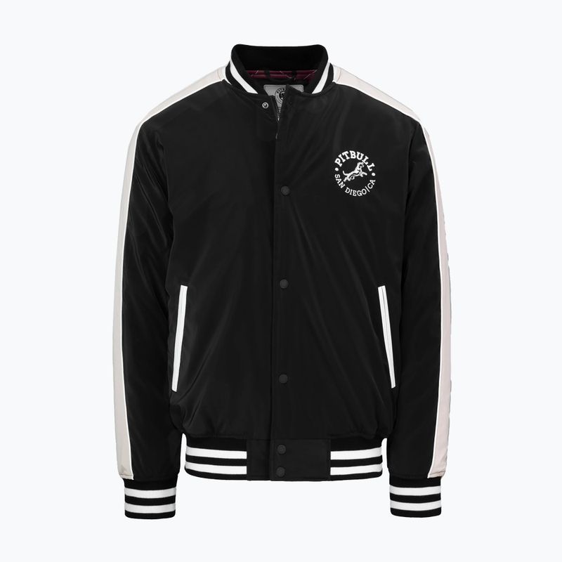 Geacă pentru bărbați Pitbull Manolito Baseball black/white 7