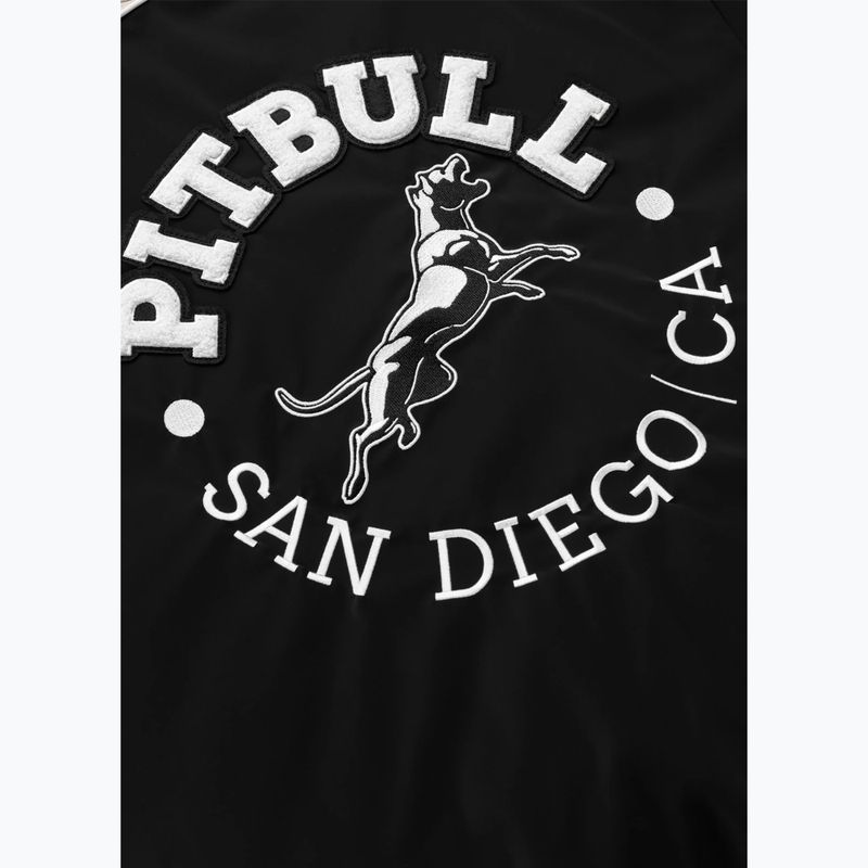 Geacă pentru bărbați Pitbull Manolito Baseball black/white 11