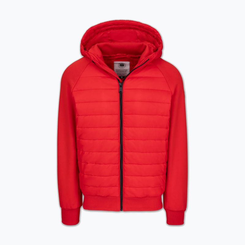 Geacă pentru bărbați Pitbull Palomar Padded Hooded Hybrid fluo/red 5