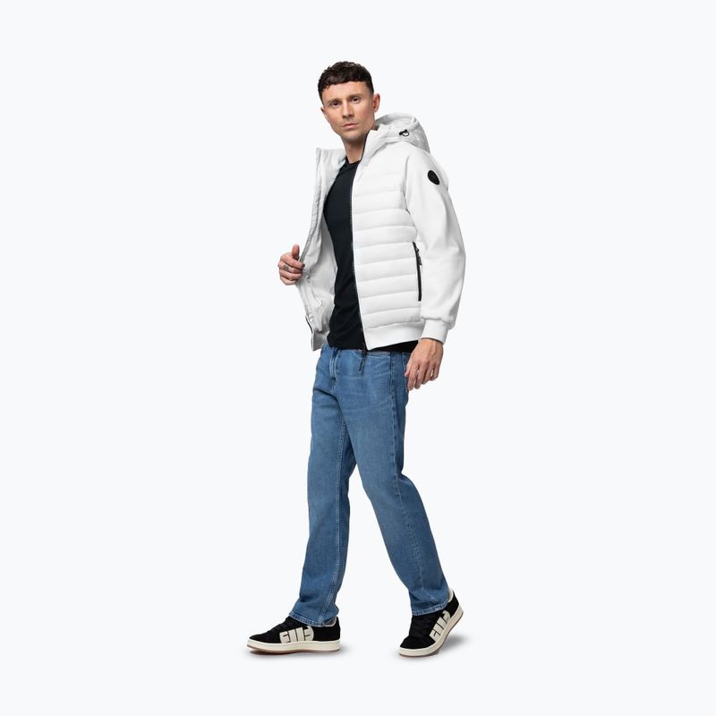 Geacă pentru bărbați Pitbull Palomar Padded Hooded Hybrid white 2