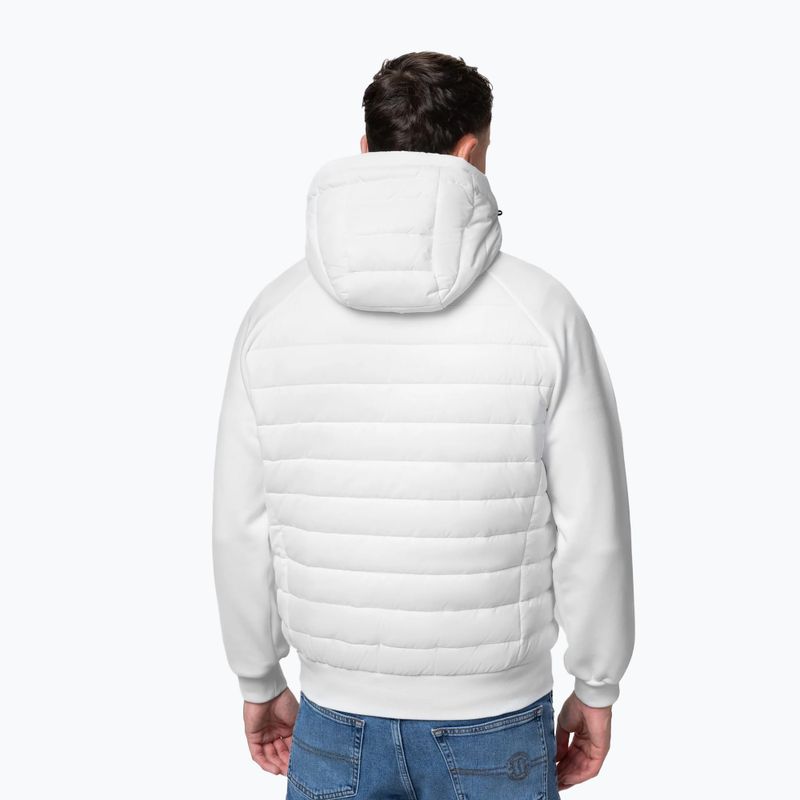 Geacă pentru bărbați Pitbull Palomar Padded Hooded Hybrid white 3