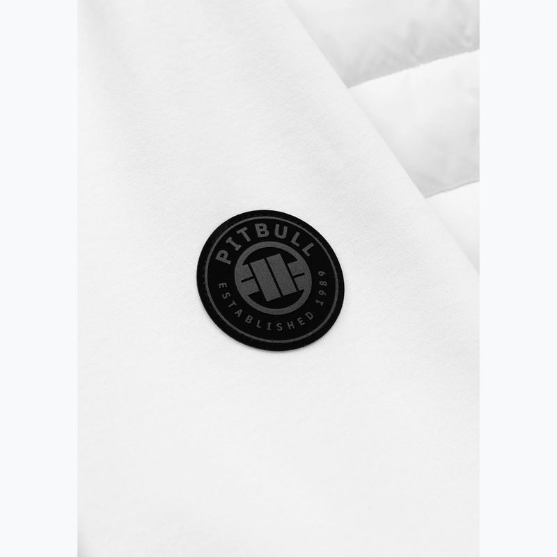 Geacă pentru bărbați Pitbull Palomar Padded Hooded Hybrid white 9