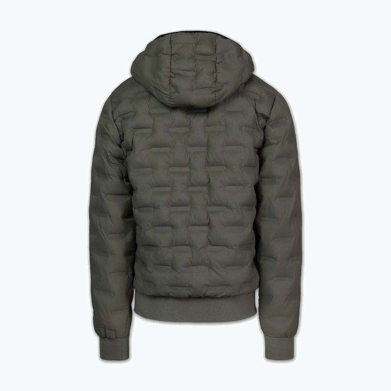 Geacă de iarnă pentru bărbați Pitbull Fisk Quilted Hooded olive 4