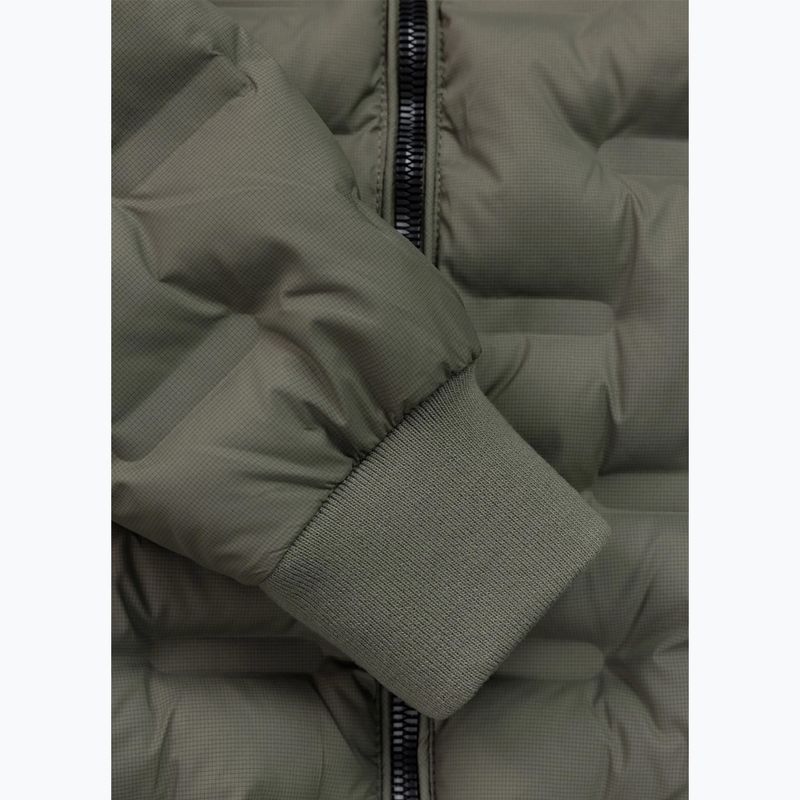 Geacă de iarnă pentru bărbați Pitbull Fisk Quilted Hooded olive 7