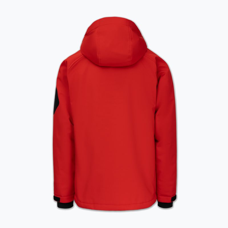 Geacă de iarnă pentru bărbați Pitbull Padded Rockfish Hooded fluo/red 2