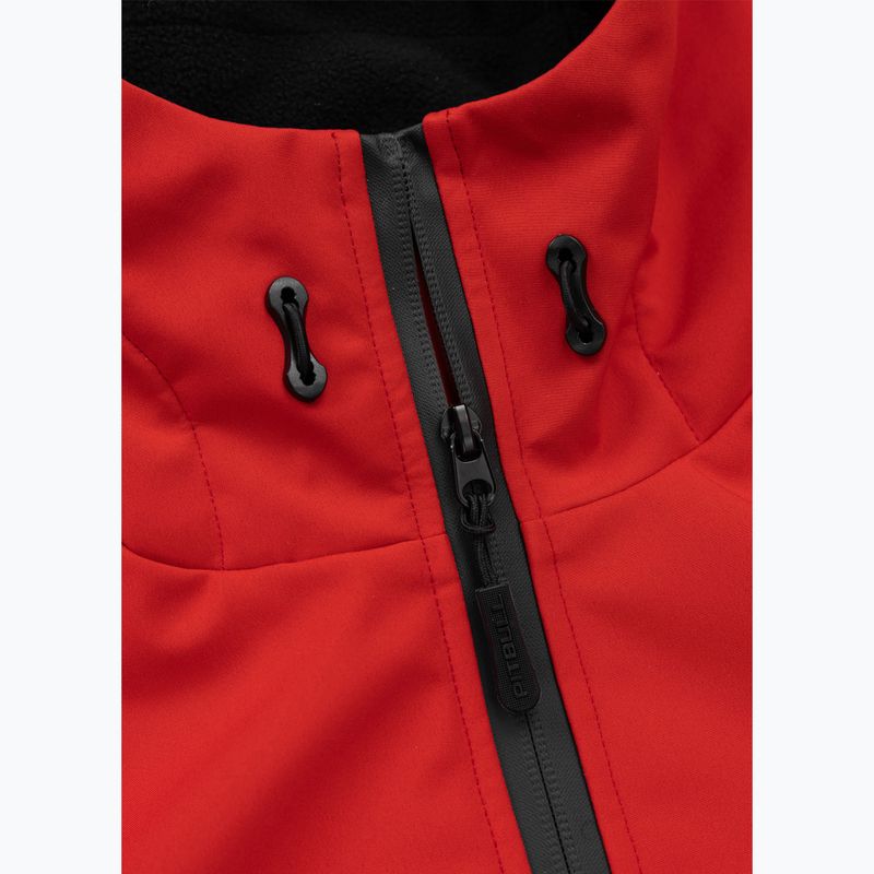 Geacă de iarnă pentru bărbați Pitbull Padded Rockfish Hooded fluo/red 3