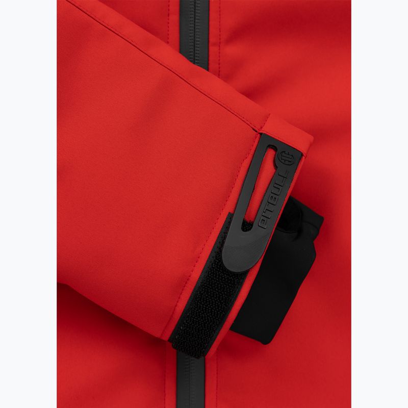 Geacă de iarnă pentru bărbați Pitbull Padded Rockfish Hooded fluo/red 6