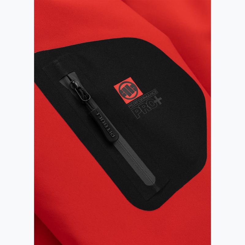 Geacă de iarnă pentru bărbați Pitbull Padded Rockfish Hooded fluo/red 8