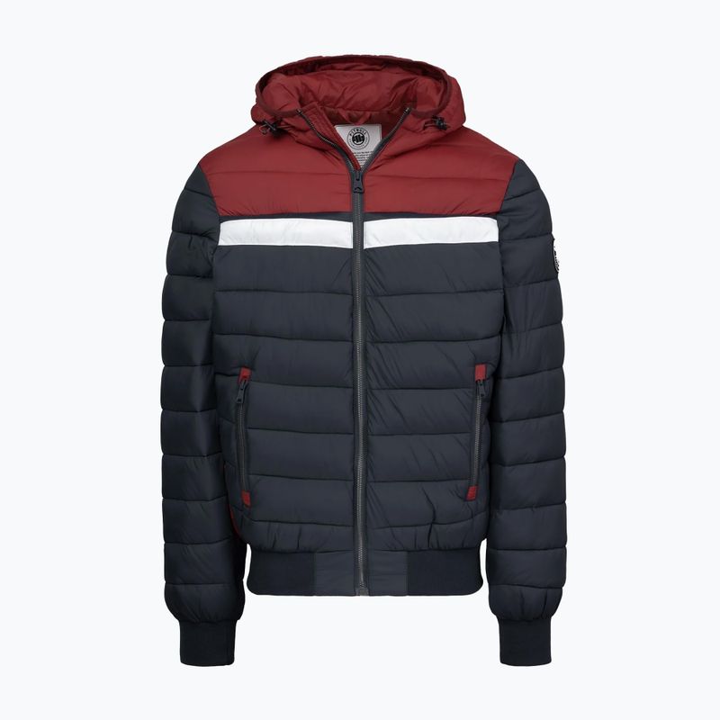 Geacă de iarnă pentru bărbați Pitbull Rubio Quilted Hooded dark navy/red 5