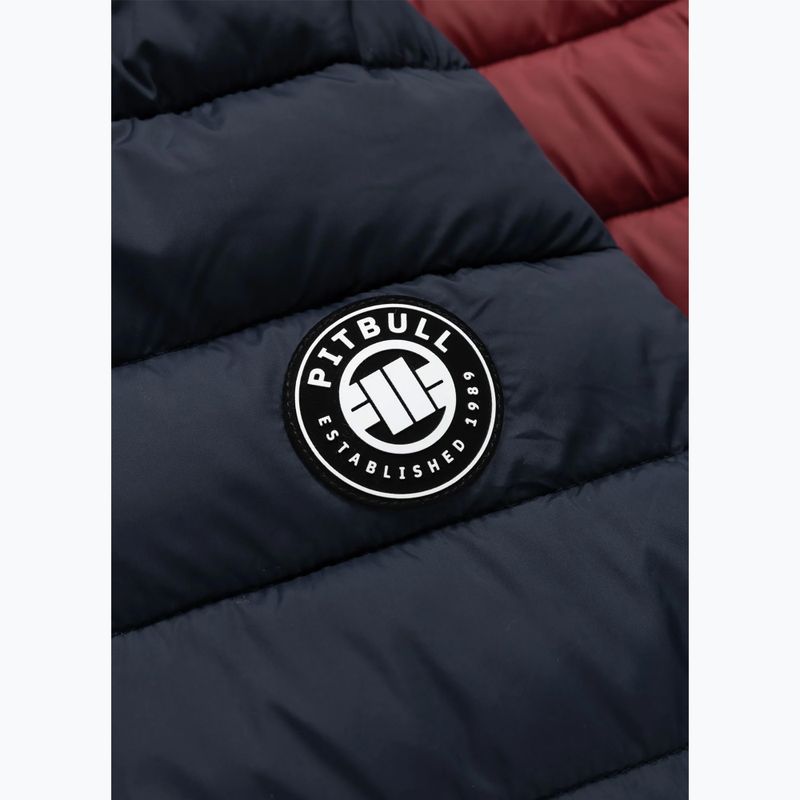 Geacă de iarnă pentru bărbați Pitbull Rubio Quilted Hooded dark navy/red 9