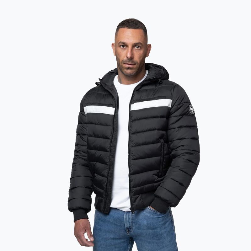 Geacă de iarnă pentru bărbați Pitbull Rubio Quilted Hooded black 4