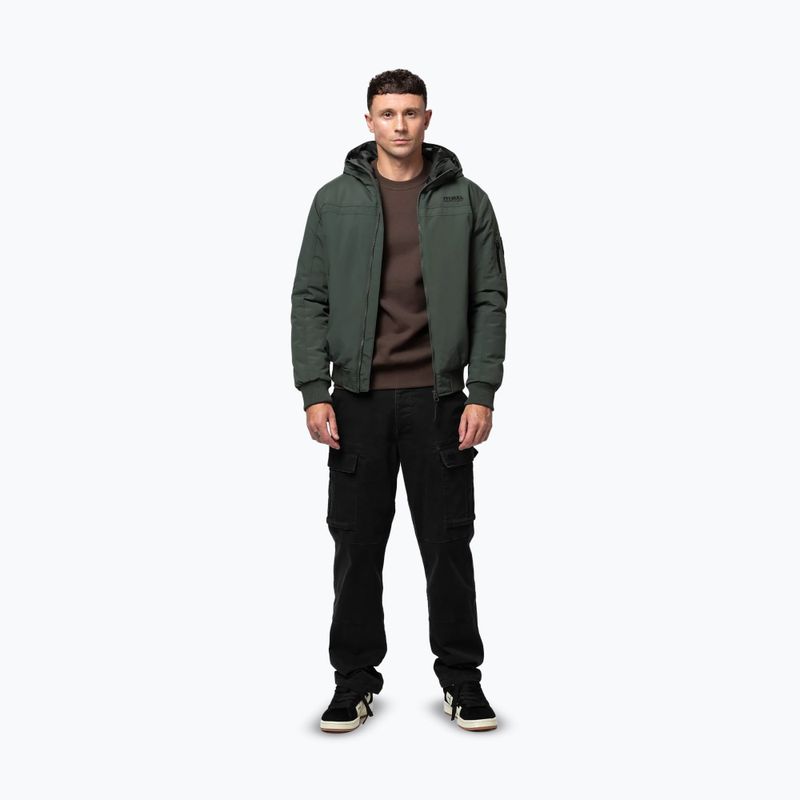 Geacă de iarnă pentru bărbați Pitbull Balboa 2 Hooded dark green 2