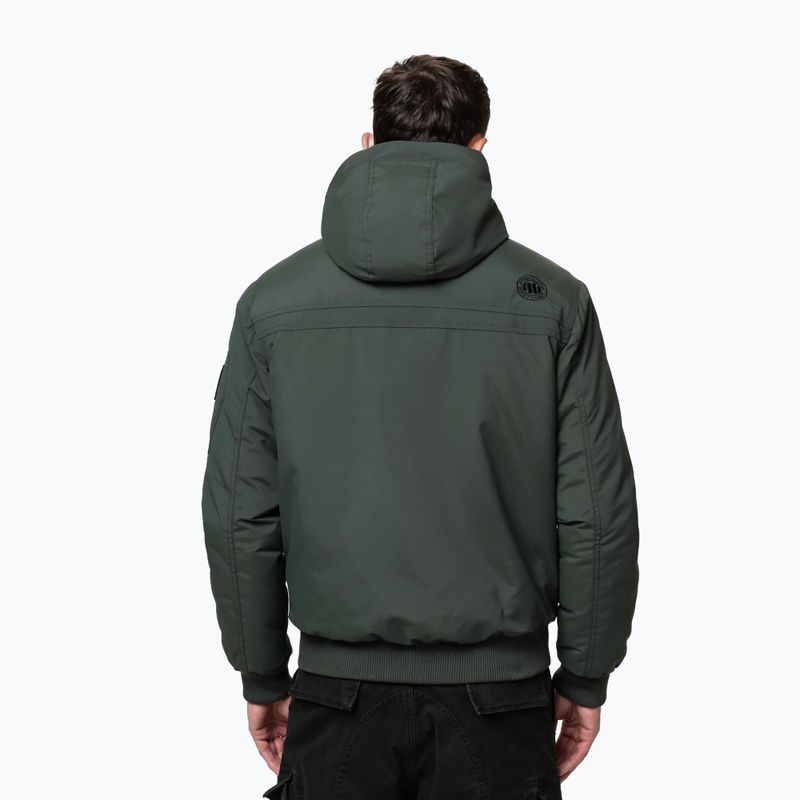Geacă de iarnă pentru bărbați Pitbull Balboa 2 Hooded dark green 3