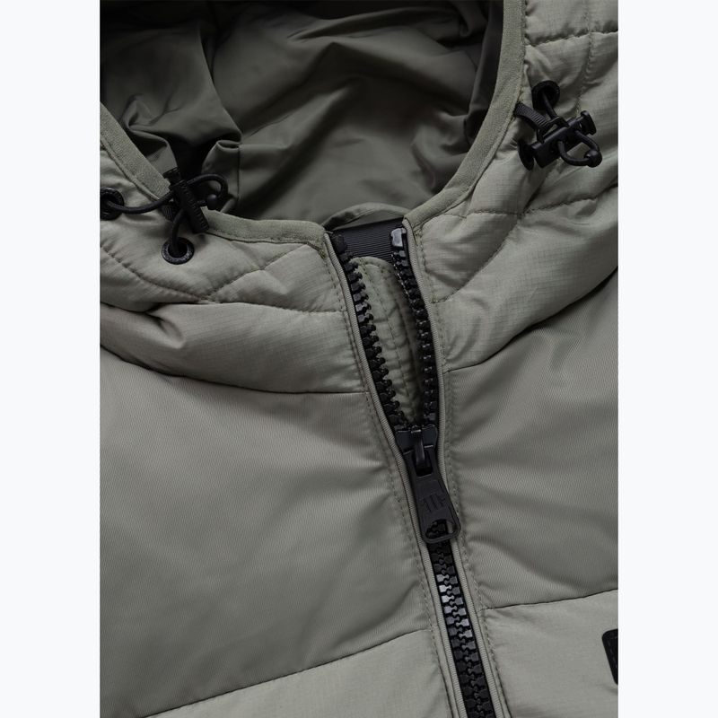 Geacă de iarnă pentru bărbați Pitbull Dillon Quilted Hooded dusty salvia 8