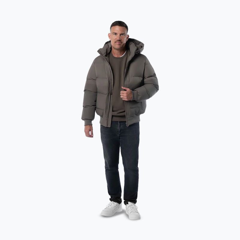 Geacă de iarnă pentru bărbați Pitbull Patton Quilted Hooded taupe 2