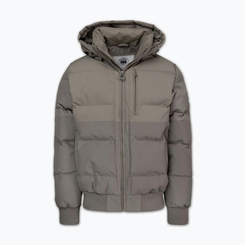Geacă de iarnă pentru bărbați Pitbull Patton Quilted Hooded taupe 4