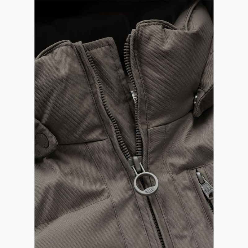 Geacă de iarnă pentru bărbați Pitbull Patton Quilted Hooded taupe 6
