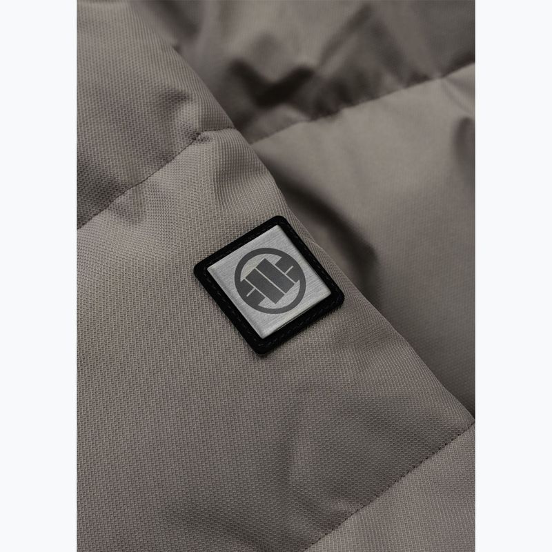 Geacă de iarnă pentru bărbați Pitbull Patton Quilted Hooded taupe 10