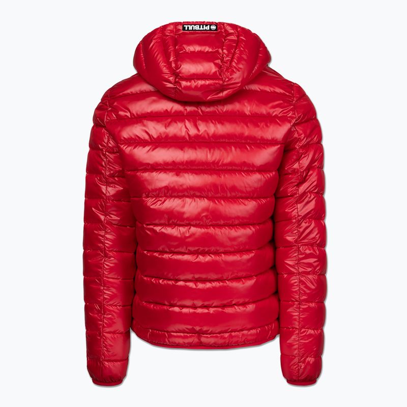 Geacă de iarnă pentru bărbați Pitbull Shatto Quilted Hooded red/black 2