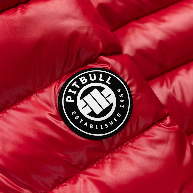 Geacă de iarnă pentru bărbați Pitbull Shatto Quilted Hooded red/black 5