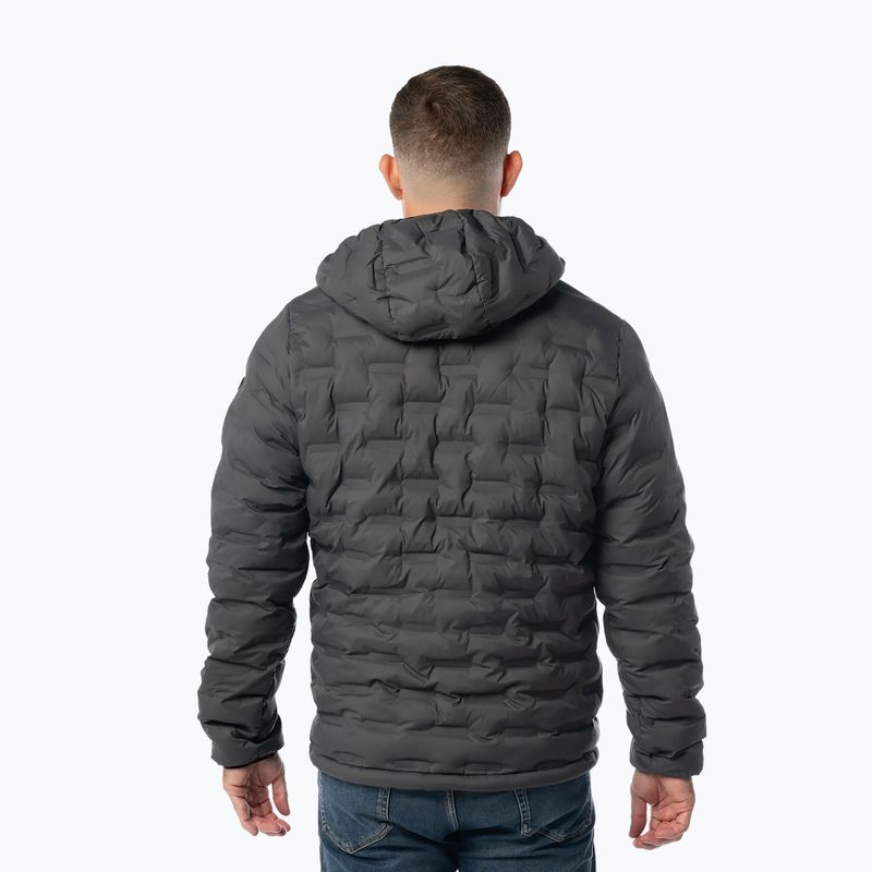 Geacă de iarnă pentru bărbați Pitbull Camino Quilted Hooded graphite 3